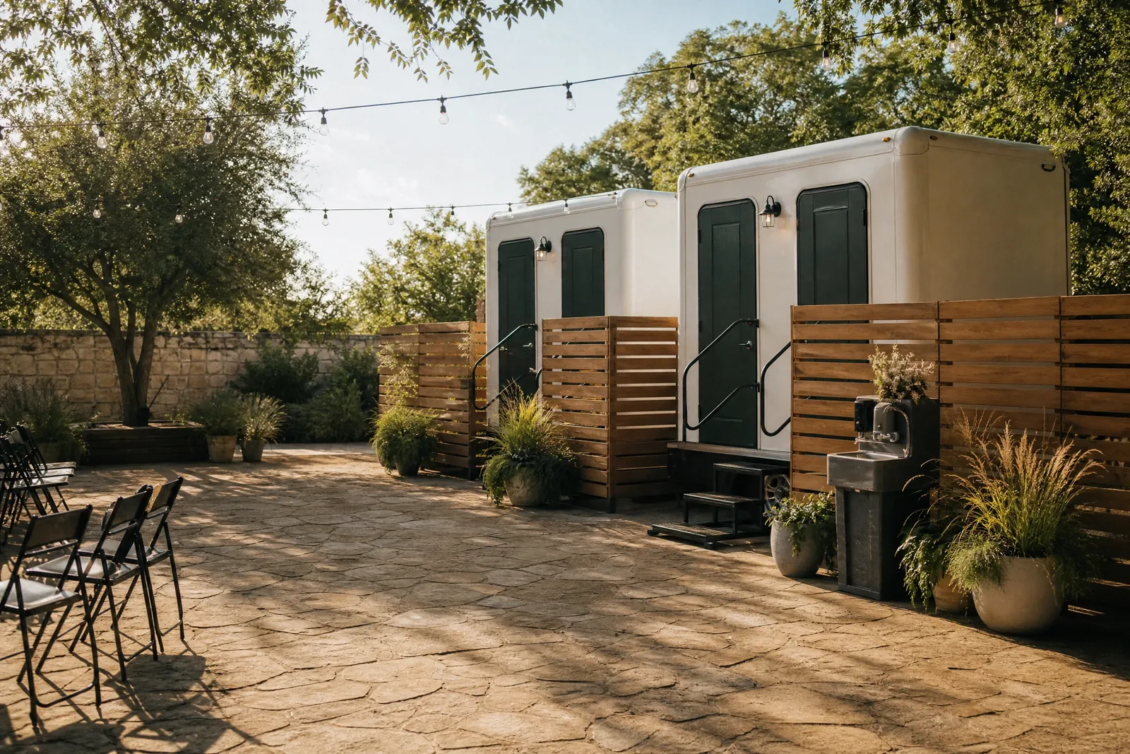 Tidy event restrooms for a smooth guest experience portable sanitation setup